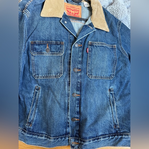 Levi’s Denim Jacket Corduroy Collar M - Picture 3 of 4